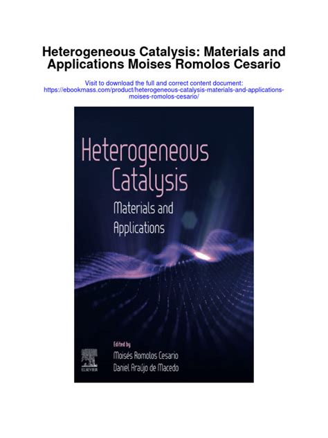 Heterogeneous Catalysis Materials and Applications Moises Romolos Cesario Full Chapter | PDF ...