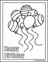 Happy Birthday Coloring Pages sketch template