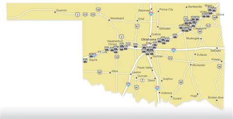 Route 66 [clickable attractions map] | Oklahoma | Pinterest