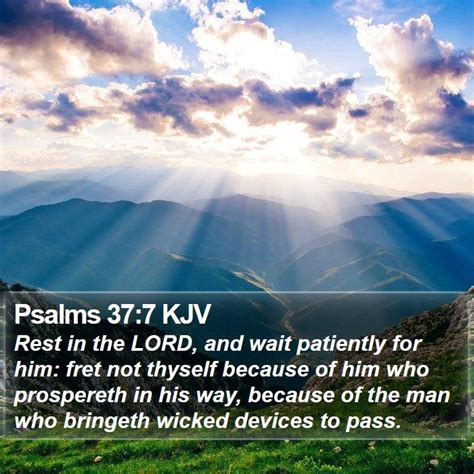 Psalms 37:7 KJV Bible Verse Images