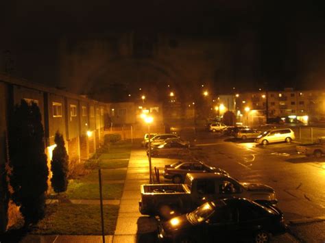 Free picture: housing, parking lot, night