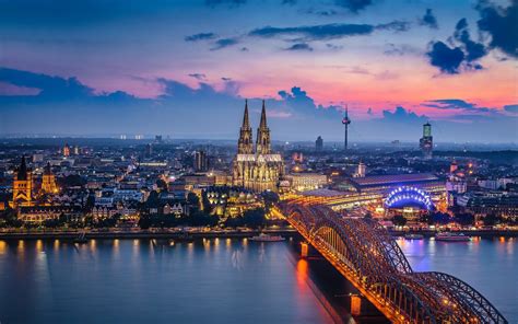 2880x1800 Germany Cologne Bridge Building City Macbook Pro Retina HD 4k ...