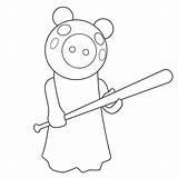 Clowny Piggy Roblox Coloring Page  Free Printable Pages For Kids sketch template