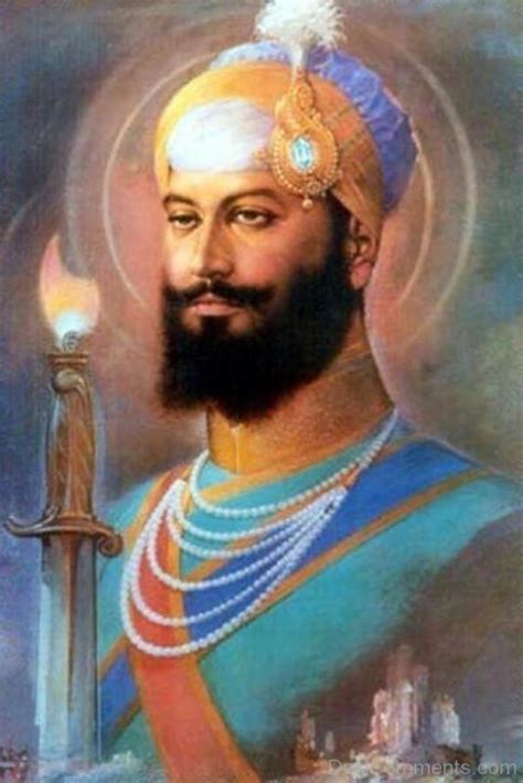 Painting Of Guru Gobind Singh Ji - DesiComments.com