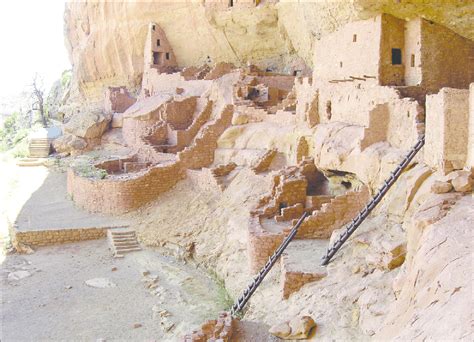 Part of the long House, cliff dwelling dated to the thirteenth century... | Download Scientific ...