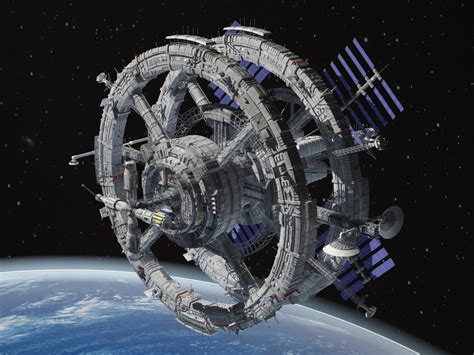 3d model generic sci-fi space station