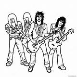 Motley Crue Rock Band Coloring Page 57484 45492 sketch template