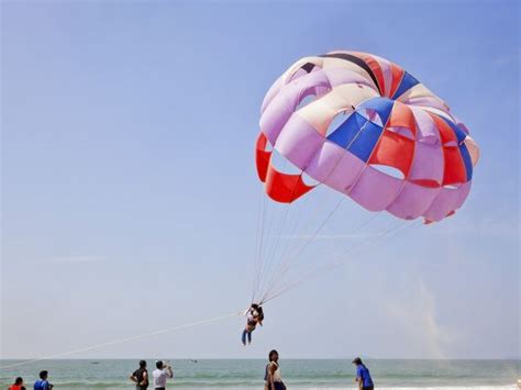 Parasailing on a beach in Goa - Goa: Photos of Goa | Pictures of Famous ...