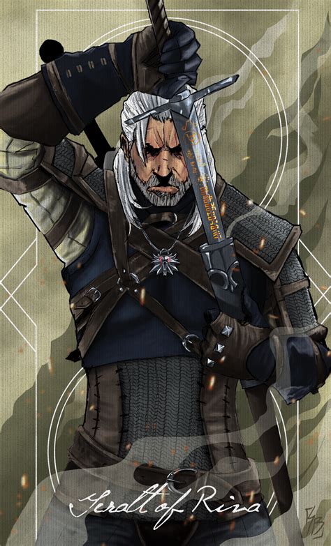 Geralt of Riva - Witcher Wild Hunt Fan Art - by SamRobertBrooks on ...