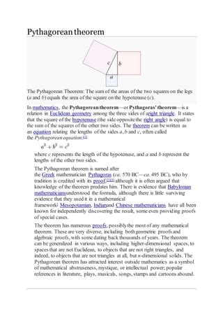 Pythagorean theorem | PDF