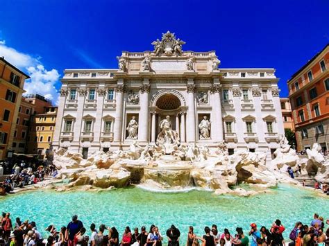 Trevi Fountain (Rome) -legend has it that whoever throws a coin into ...