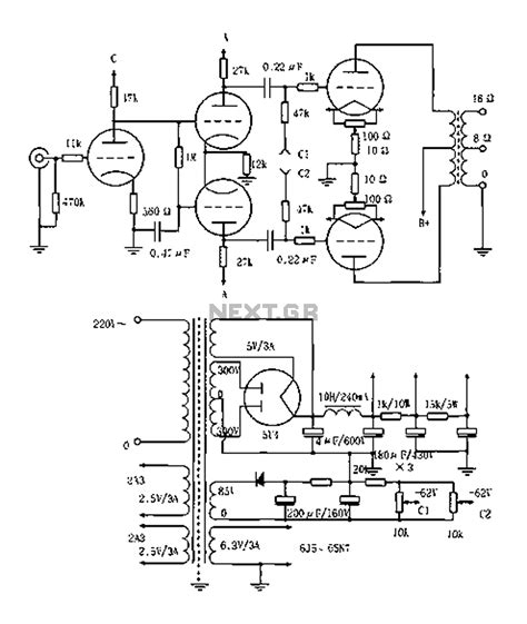 vacuum tube valve circuit : Audio Circuits :: Next.gr