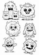 Here Are 10 Cute Monster Coloring Pages That Perfect For Kids  sketch template