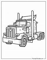 Semi Truck Color Pages Unleash Your Inner Artist And Design Dream Rig sketch template