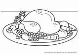 Thanksgiving dinner  coloring Pages sketch template