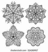 Set Coloring Mehndi Elements Stock Illustration 324280907  Shutterstock sketch template