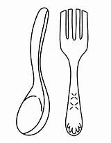 Utensils Coloring Pages Free Printable PDF sketch template