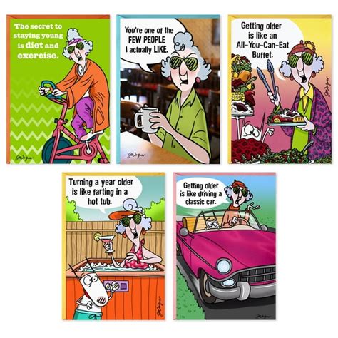 Hallmark Maxine Funny Birthday Cards Assortment (5 Cards with Envelopes ...