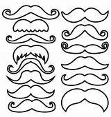4 Styles Of Mustache Coloring Pages For You  Mustache Template sketch template