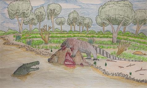 Aussie Reptile Showdown by PaleoBean on DeviantArt