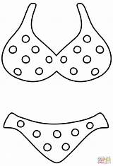 Bikini Coloring Page sketch template