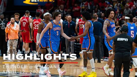 OKC Thunder at New Orleans Pelicans | Game Highlights | NBA Play-In ...