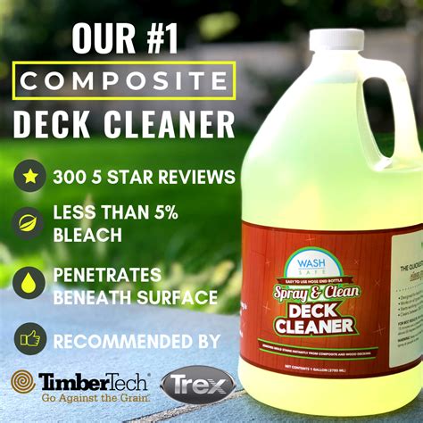 HOW TO CLEAN A TREX COMPOSITE DECK | Deck cleaner, Composite deck ...