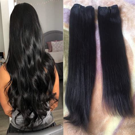 Amazon.com : 18-22 inch Natural Black Hair Extensions Remy Clip in ...