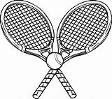 Tennis Ball And Racket Coloring Pages sketch template