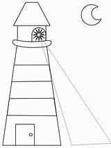 Large Lighthouse Coloring Pages sketch template