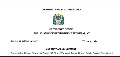 UTUMISHI: Job Opportunities at Utumishi Tanzania June 2024 - SchoolMatez