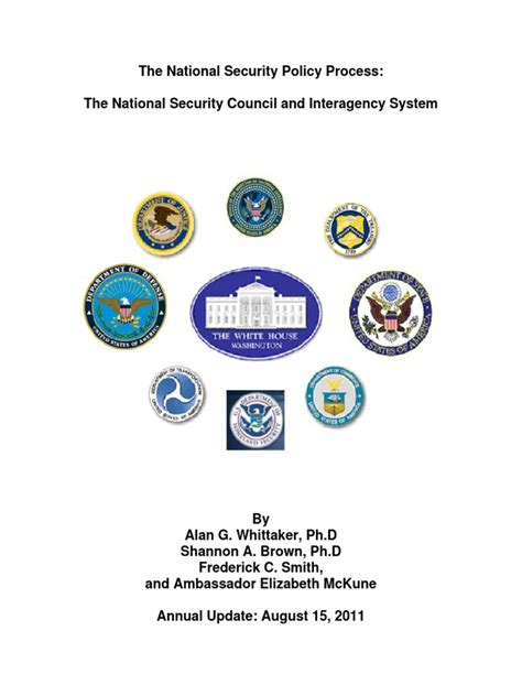 The National Security Council and Interagency SystemThe National ...