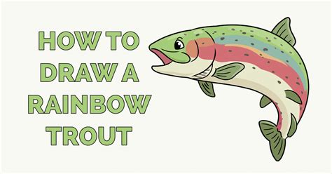 How to Draw a Rainbow Trout - Really Easy Drawing Tutorial