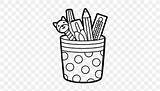 Drawing Pencil Case Sketch Coloring Page sketch template