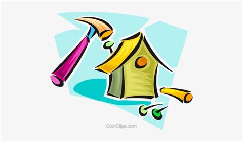 Building A Birdhouse Royalty Free Vector Clip Art Illustration ...