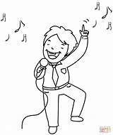Karaoke Singer coloring page  Free Printable Coloring Pages sketch template