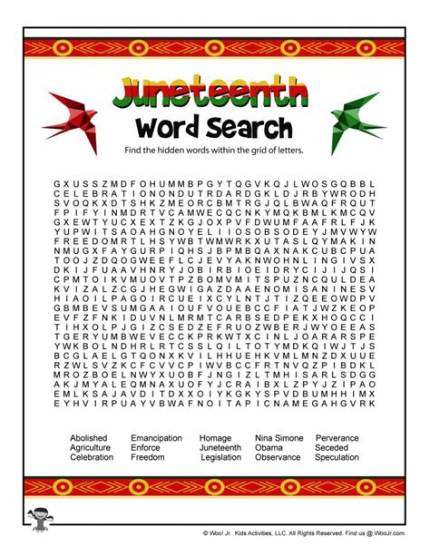 Printable Free Juneteenth Worksheets - Printable World Holiday
