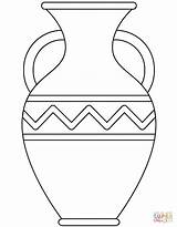 Vase Coloring Page sketch template