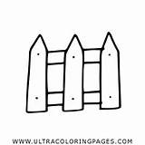 White Picket Fence Coloring Page Sketch sketch template