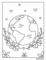 Free Earth Day Coloring Page For Kids  Coloring Home sketch template