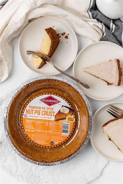 Pumpkin Spice Cheesecake Pie | Diamond Nuts Pie Crust & Recipe