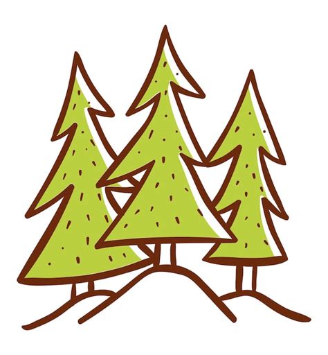 Premium Vector | Forest cartoon vector illustration icon