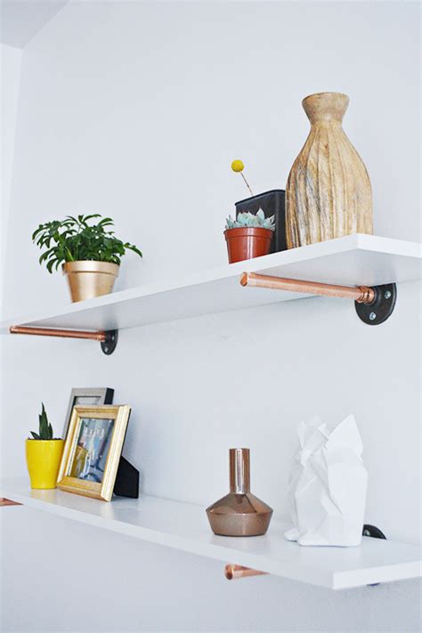 Copper Pipe Shelves | A Joyful Riot