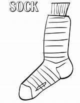 Pair Of Socks Coloring Page Pages sketch template