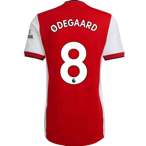 2021/22 adidas Martin Odegaard Arsenal Home Authentic Jersey - SoccerPro