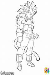 Vía Vegeta Super Saiyan 4 coloring Page  Gifig Things sketch template
