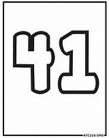 Free Number 41 Coloring Page Download Printable  ATC21S sketch template