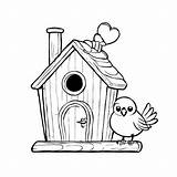 Download Birdhouse Coloring Page For Children Pages Online  sketch template