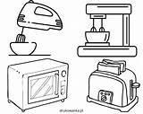 Kitchen Appliances Coloring Book Printable & Online  Home sketch template