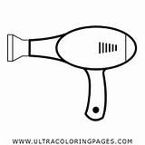 Hairdryer Coloring Pages For Kids  Free To sketch template